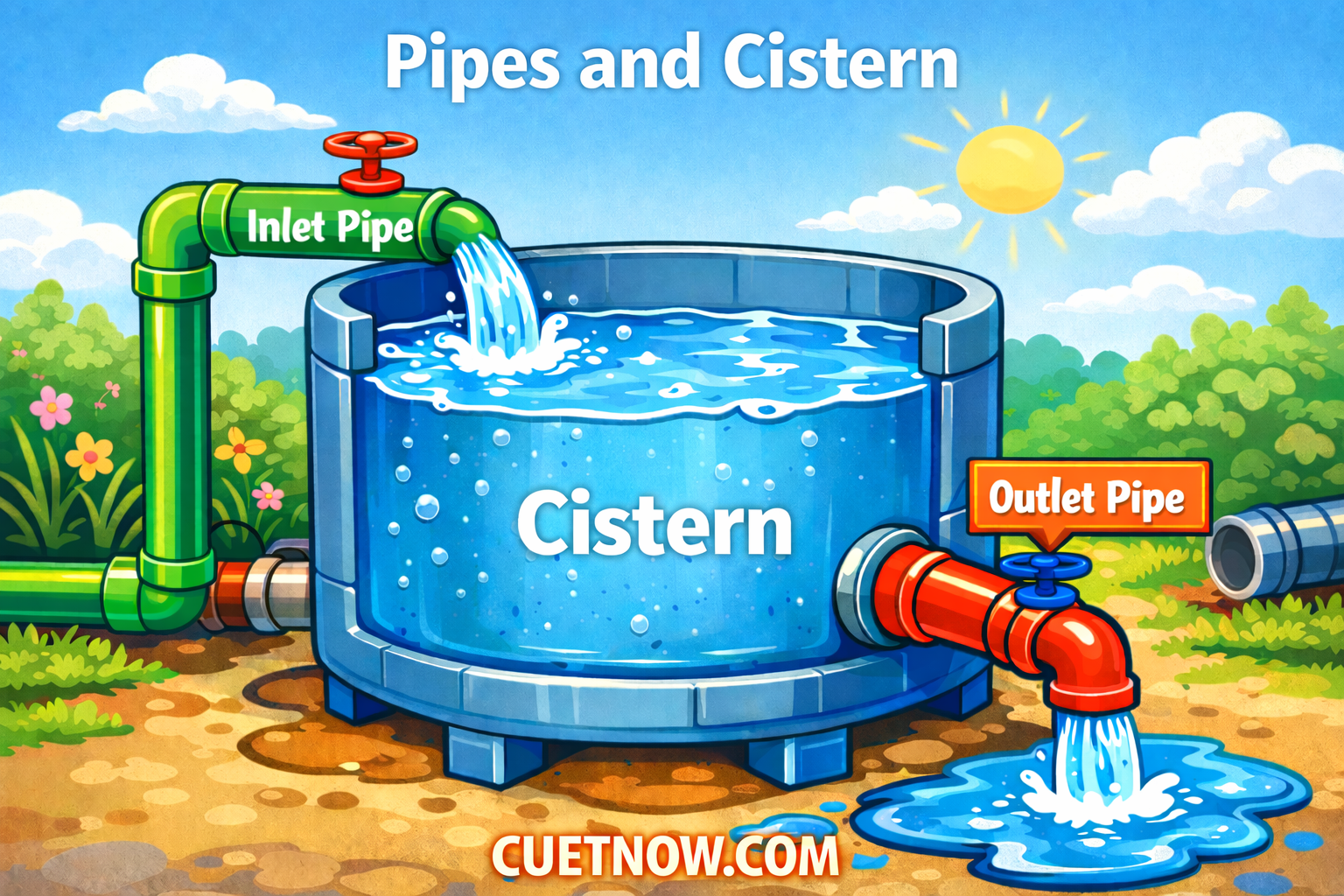 CUET2026-Pipes and Cistern-23/02/2026