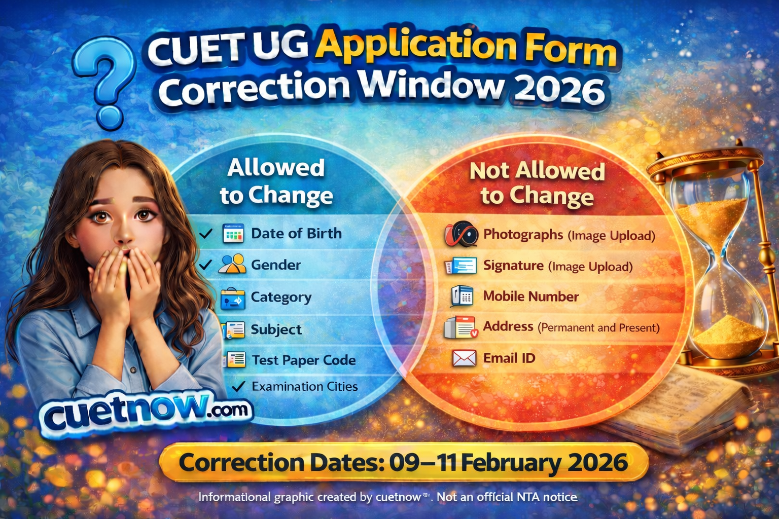 CUET2026 Correction Window