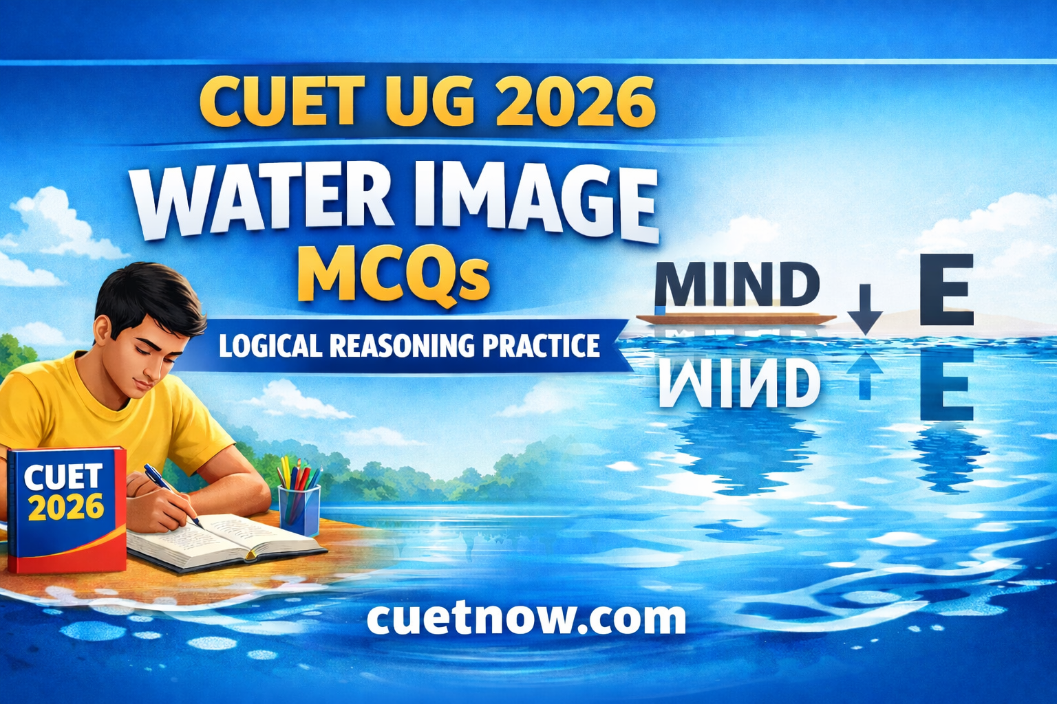 CUET UG 2026 Water Image MCQs with Answers – GAT Logical Reasoning Practice