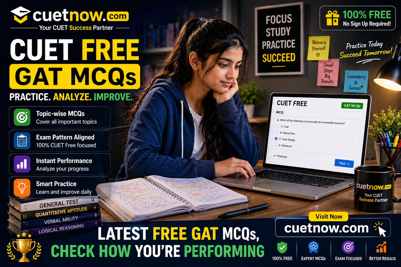 Latest Free GAT MCQs, Check how you're performing