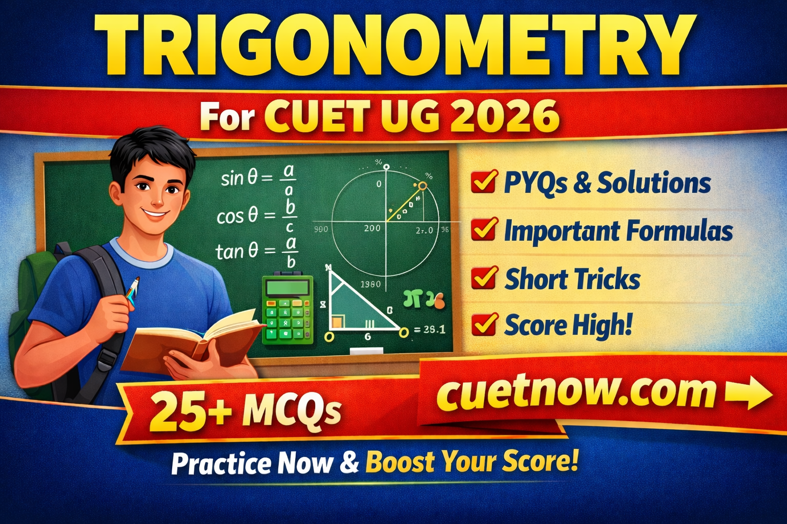 Trigonometry for CUET UG GAT