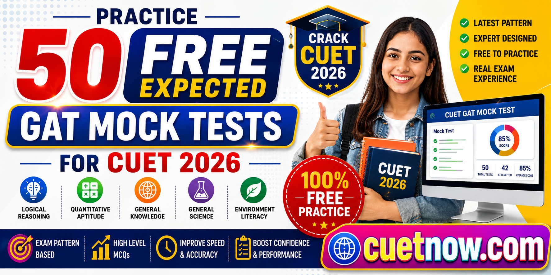 Expected GAT Mock Tests for CUET 2026