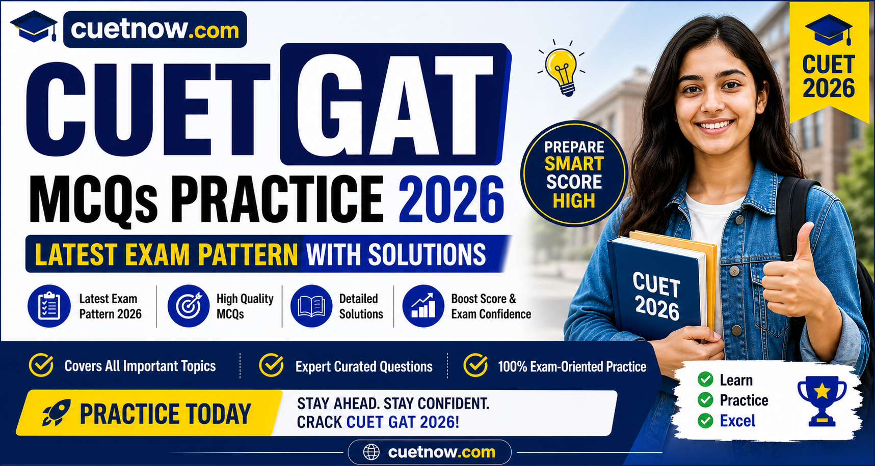 Must Practice CUET GAT MCQs 2026